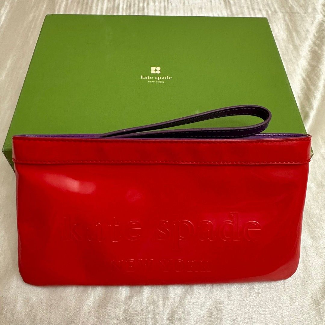 Kate Spade Big Apple Red Coin Purse Bag, Women's Fashion, Bags
