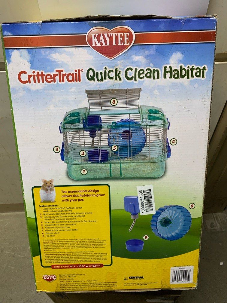 Kaytee crittertrail quick clean habitat top