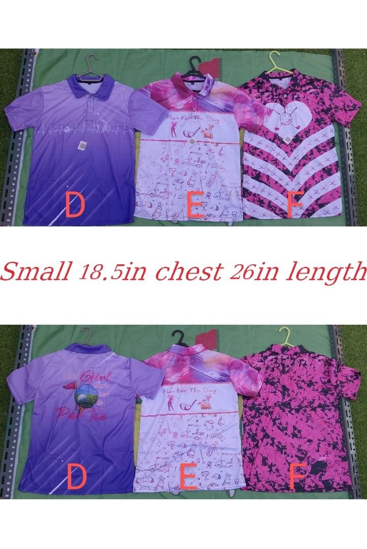 Ladies Golf shirt (Category: Activewear) located in Caloocan City. Submitted by lblm1 (Listing ID 1298645164, Image 2). Description: Ladies Golf just wanna have Fun!!! 600 pesos for each design, get 4 for 2000 pesos..