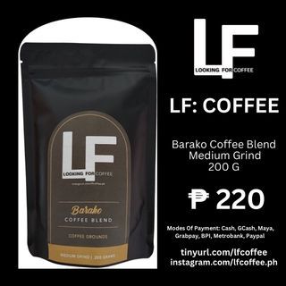 LF: Coffee Barako Blend medium ground coffee beans 200g