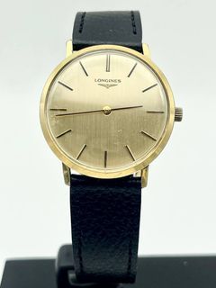 Longines Gold Dial Classic Leather Strap