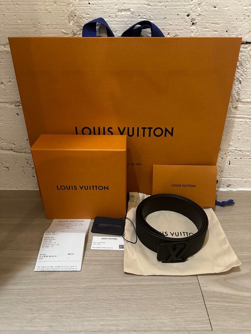 Brand New in Box with Receipt LV Initiales 40mm Reversible Belt Size 100cm