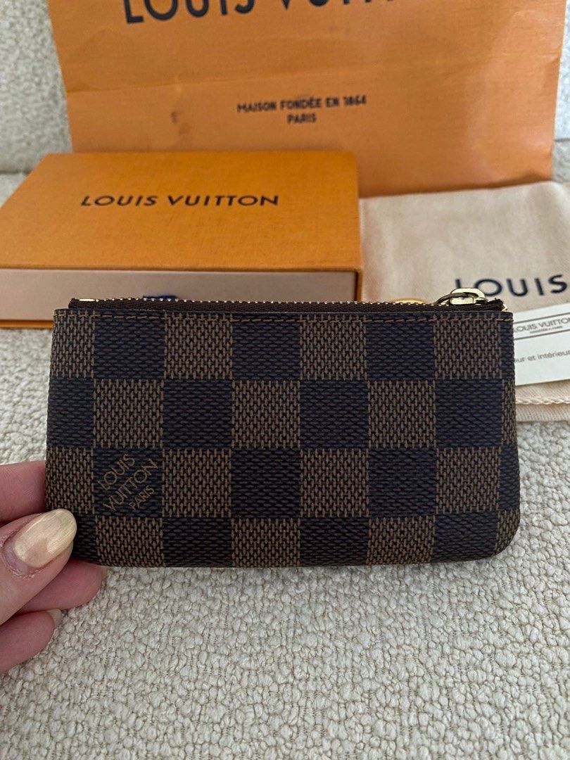 Louis Vuitton Pochette Cles in Damier Ebene Key Pouch Wallet Purse Luxury Bags Wallets on Carousell