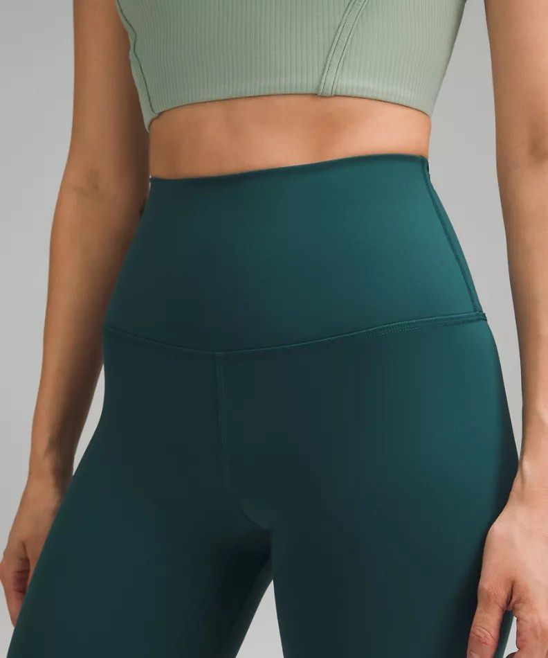 Authentic lululemon Align High Rise Pant 28 teal size 0 legging green