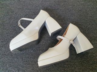 Mary Jane  White Shoes for sale