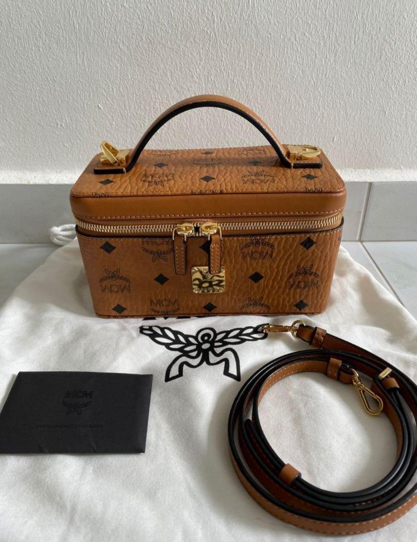 MCM rockstar vanity case in visetos Luxury Bags Wallets on Carousell