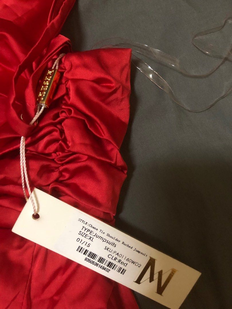 Meshki red jumpsuit store