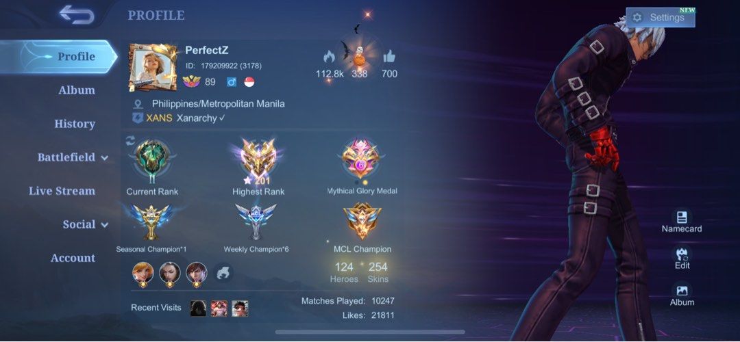 Mobile legends premium acc (Category: In-Game Products) located in Taguig. Submitted by influenzas (Listing ID 1298685870, Image 1). Description: FS ML Premium Acc 2500 nalang RUSH SKYLARK FANNY STUN SELENA BADANG SEIYA GUSION LEGEND AND MORE Can do meetup taguig area Clean bind.