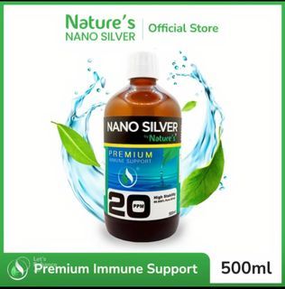 Nano Silver Premium Immune Support By Nature's  500ml