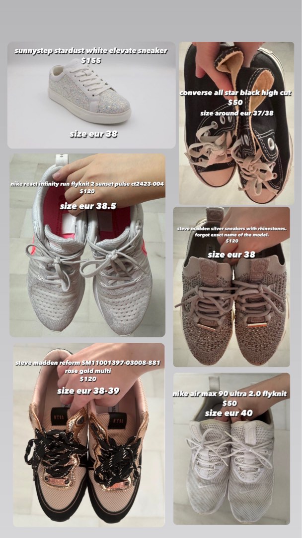 nike steve madden converse sunnystep Luxury Sneakers Footwear on Carousell
