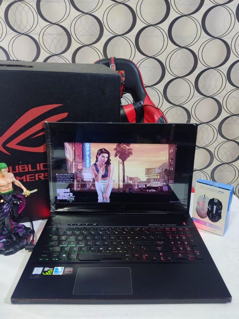 [NVIDIA GTX 1060 6GB] Laptop Gaming Desain Asus ROG ZEPHYRUS M GM501GM Core  i7-8750H Ram 16Gb/Ssd+hdd
