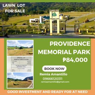 PROVIDENCE MEMORIAL PARK LAWN LOT FOR SALE IN ANTIPOLO CITY
