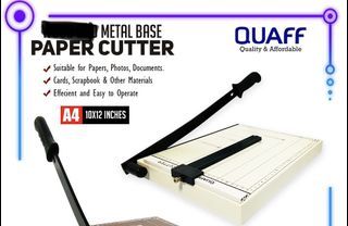 Quaff Metal Base Paper Cutter A4