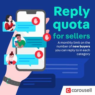 Reply quota for sellers 💬 Enjoy 1-month of free trial for Lite CarouBiz