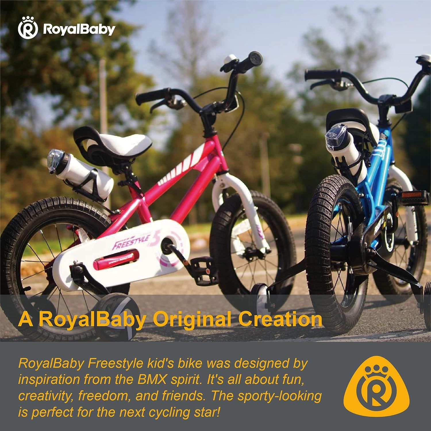 Royalbaby Freestyle Kids Bike 12 14 16 18 Inch Bicycle for Boys Girls Ages 3 9 Years Multiple Colors Fuchsia 12 Inch With Training Wheels Sports Equipment Bicycles Parts Bicycles on Carousell