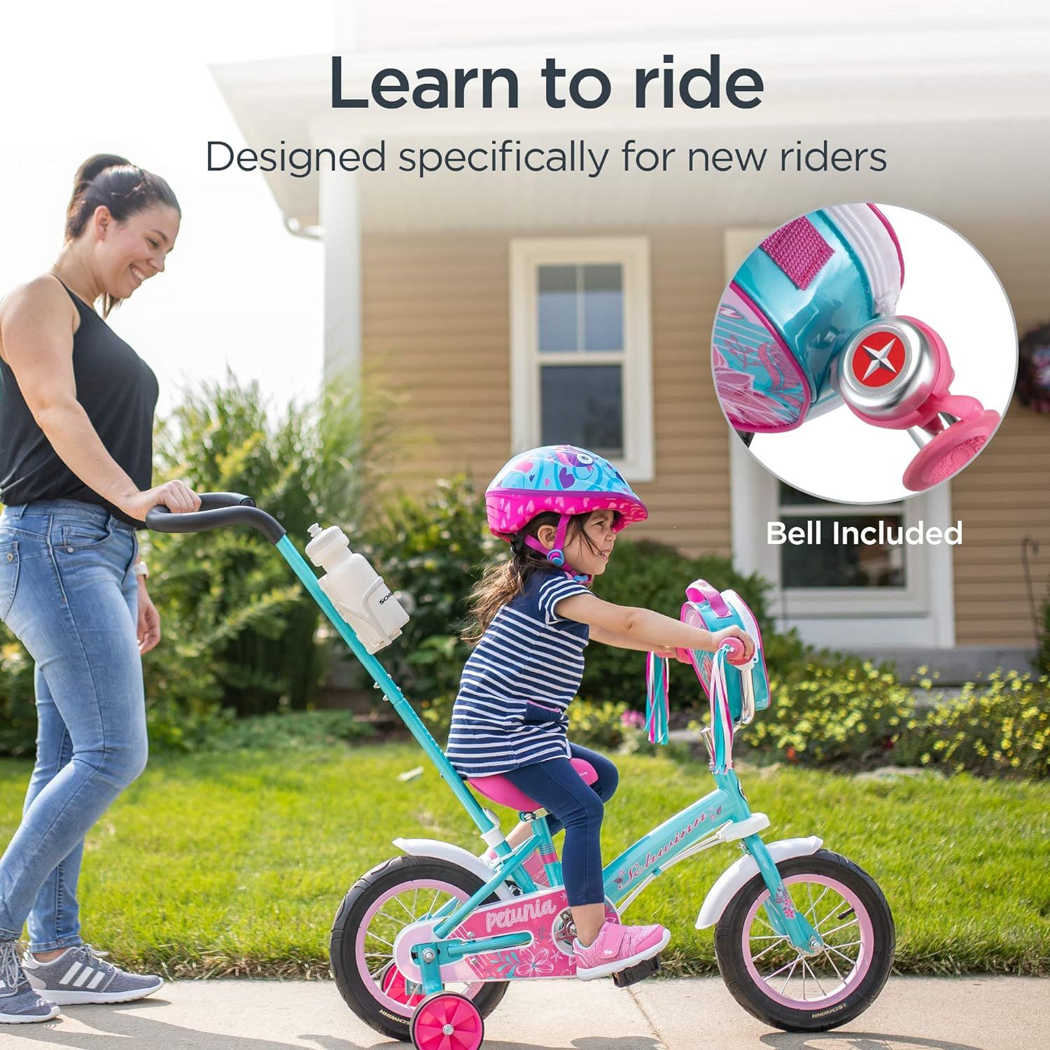 12 inch bike with handle best sale