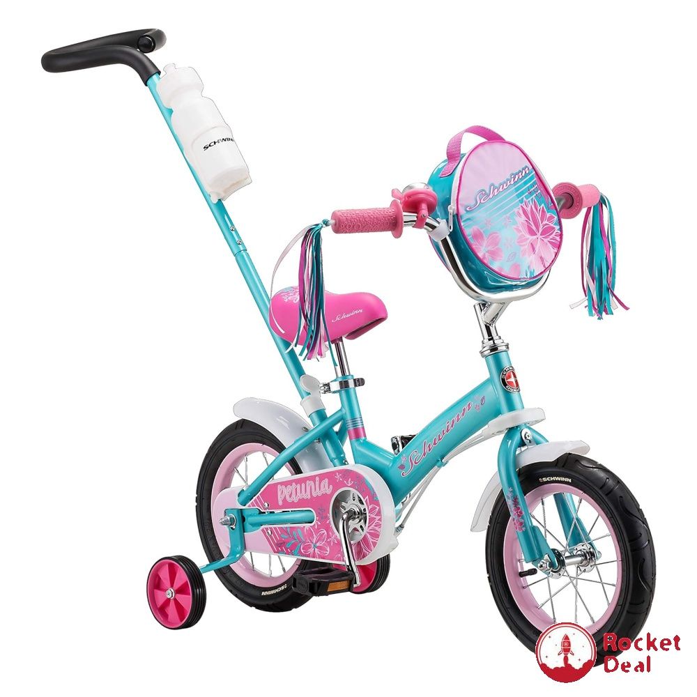 Boys bike with handle on sale