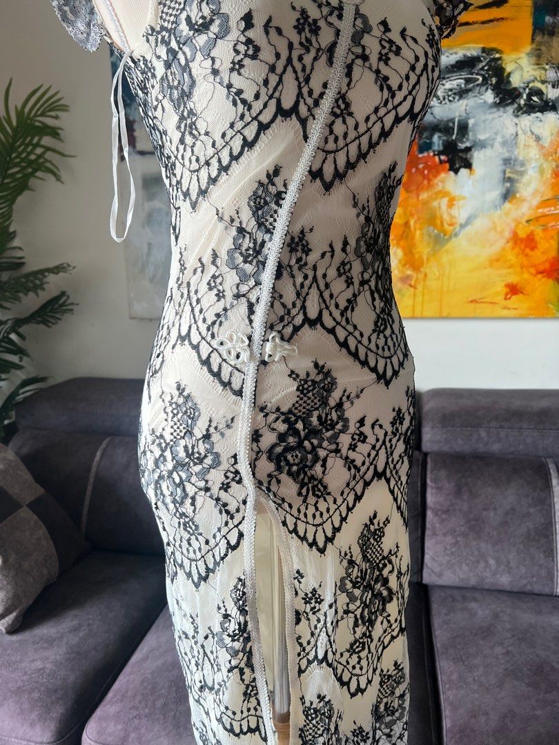 Sexy Cheongsam Lace, Women's Fashion, Dresses & Sets, Dresses on Carousell