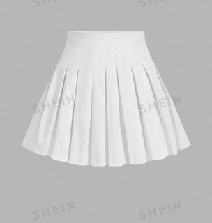 Shein White Tennis Skirt