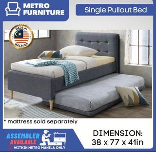 Single pull out bed