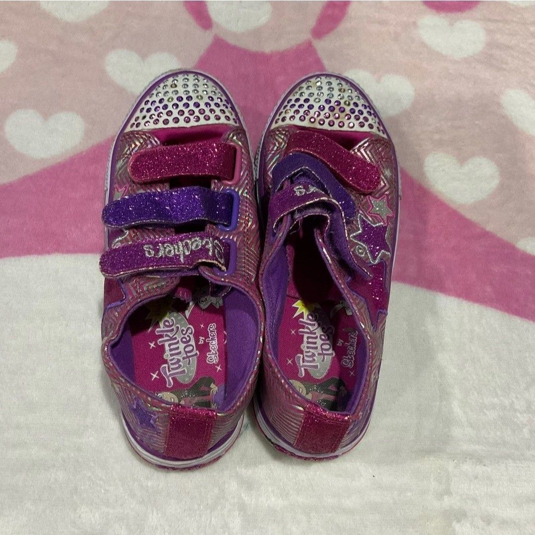 Skechers Kids Twinkle Toes S Lights shoes light up sneaker kasut berlampu