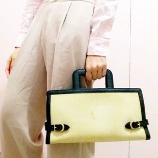 Store-Bought Bally Structured Frame Kisslock Handbag