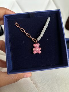 Swarovski Pink Bear & Pearl Design Bracelet