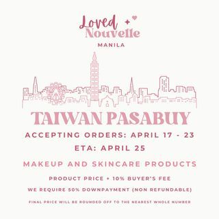 Taiwan Makeup and Skincare Products Pasabuy