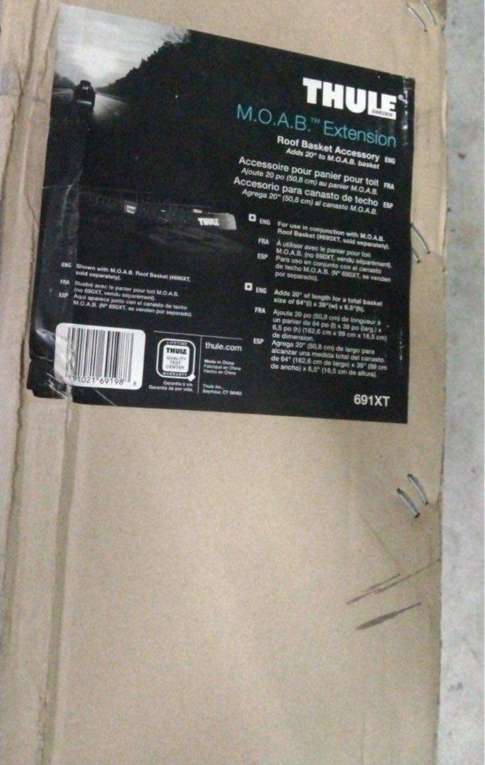 Thule 691XT MOAB Basket Extension Furniture Home Living Furniture Shelves Cabinets Racks on Carousell
