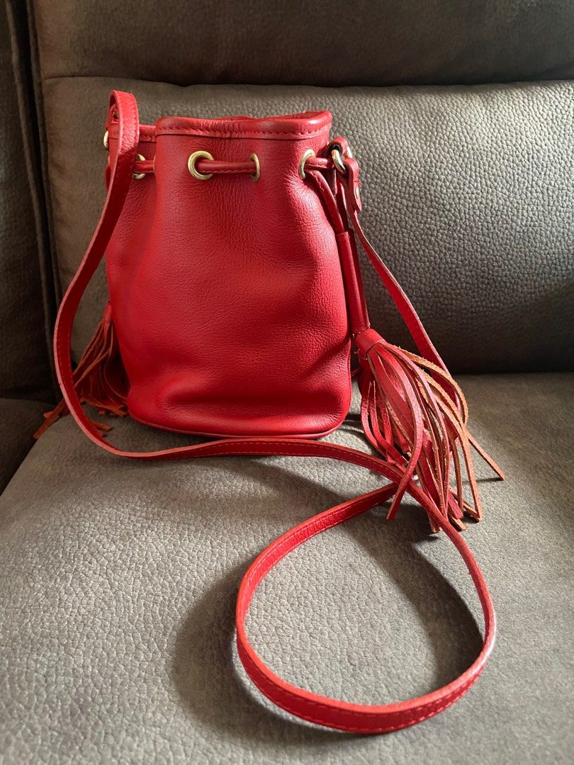 Topshop red handbag on sale