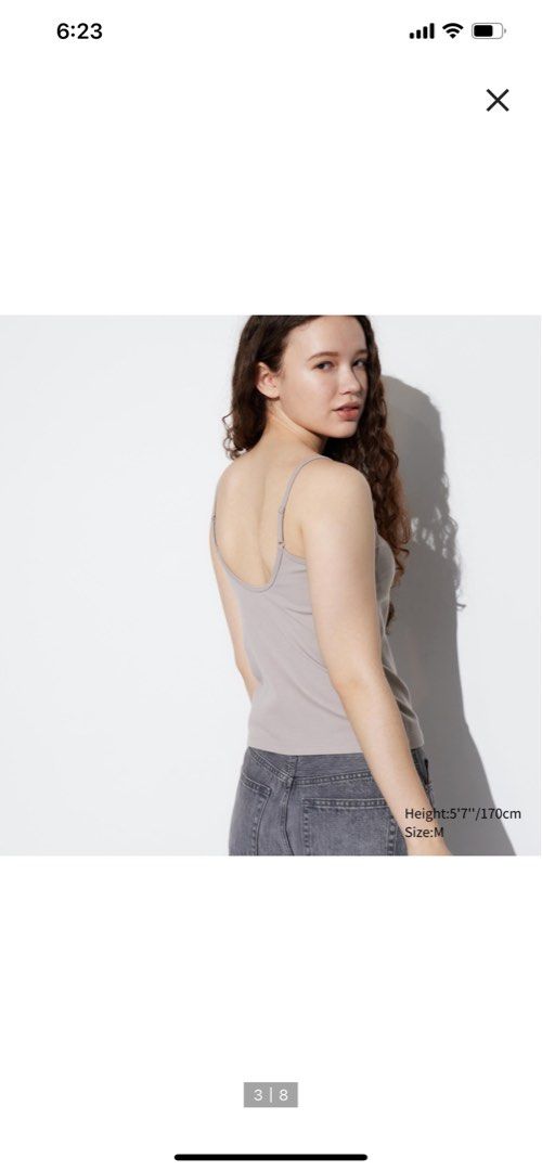 Boat Neck Uniqlo Bra Vest Ehola Boat Neck Built-In Bra Top – Twirl