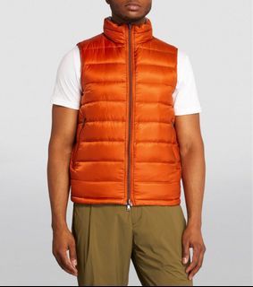 UNIQLO Ultra Light Down Tangerine Orange Gilet Vest Size XL Winter Snow