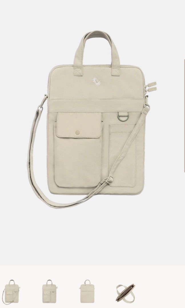 UTILITY LAPTOP BAG (Category: Laptop Bags & Sleeves) located in Quezon City. Submitted by finds_stuff (Listing ID 1298643115, Image 1). Description: Color:oat Bought in Singapore Can fit 14" laptop.