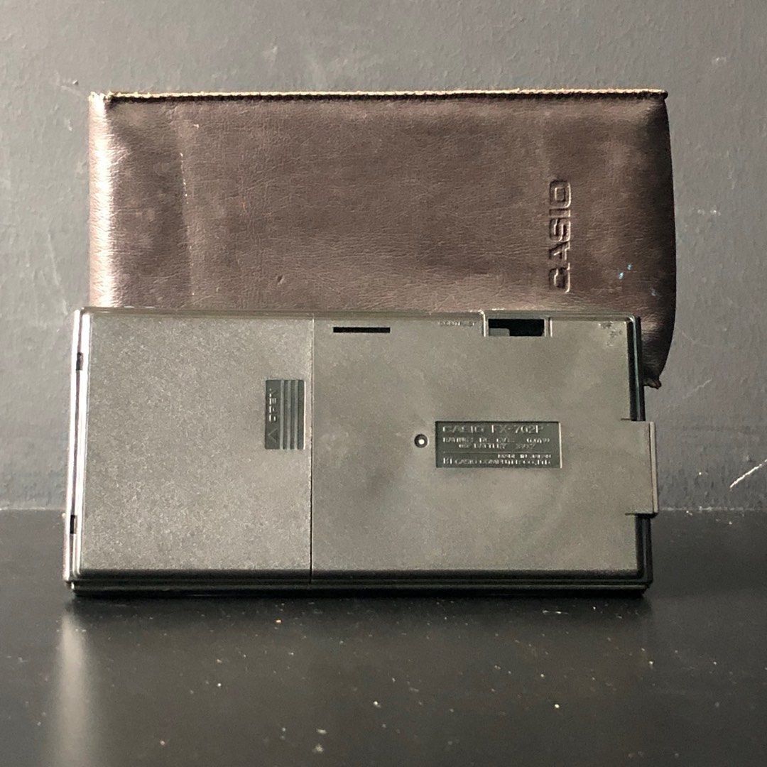 Vintage 1981 Japan CASIO FX 702P Programmable Calculator Electronic Pocket Computer Pouch Bag Computers Tech Office Business Technology on Carousell