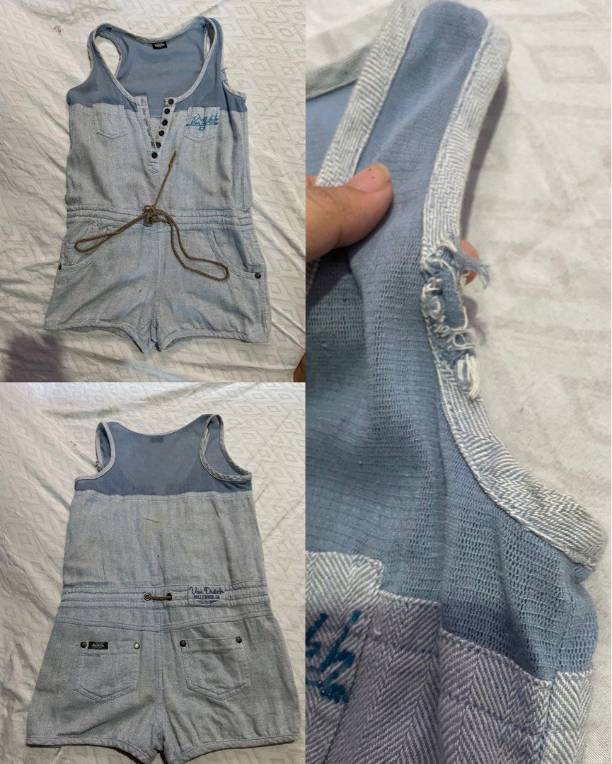 von dutch romper (Category: Sets or Coordinates) located in Paranaque City. Submitted by ClassPrettyApparel (Listing ID 1298667599, Image 1). Description: with flaw washable stains can wash before iship.