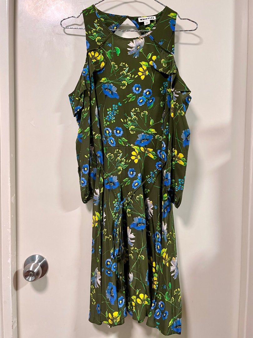 Whistles cold shoulder dress UK 10 Carousell