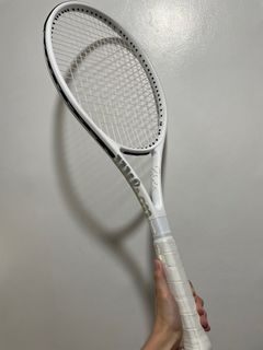 white tennis racket