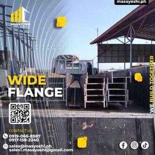 WIDE FLANGE 12 X 6 1/2 30# 6MTRS, WIDE FLANGE,I Beam 18x71, Ibeam, Angle Bar, Cyclone Wire, Hoist, Plywood, Round Bar, Construction Supply,