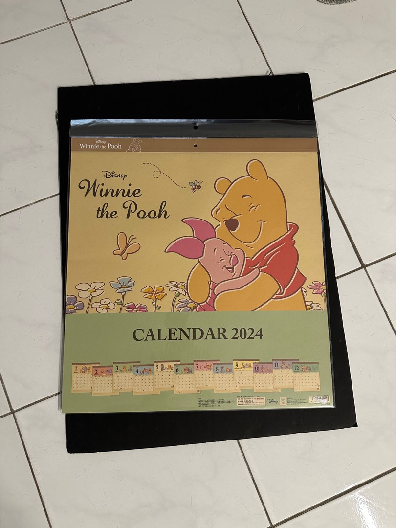 Winnie the Pooh calendar 2024, Hobbies & Toys, Stationery & Craft