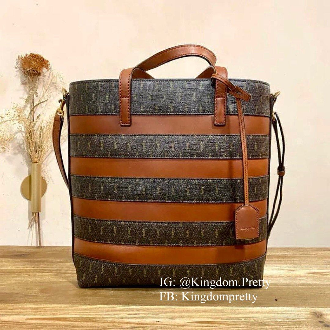 YSL Saint Laurent Le Monogramme Toy Vertical Shopper Tote Bag Laptop Work Coated Canvas Pre order Luxury Bags Wallets on Carousell