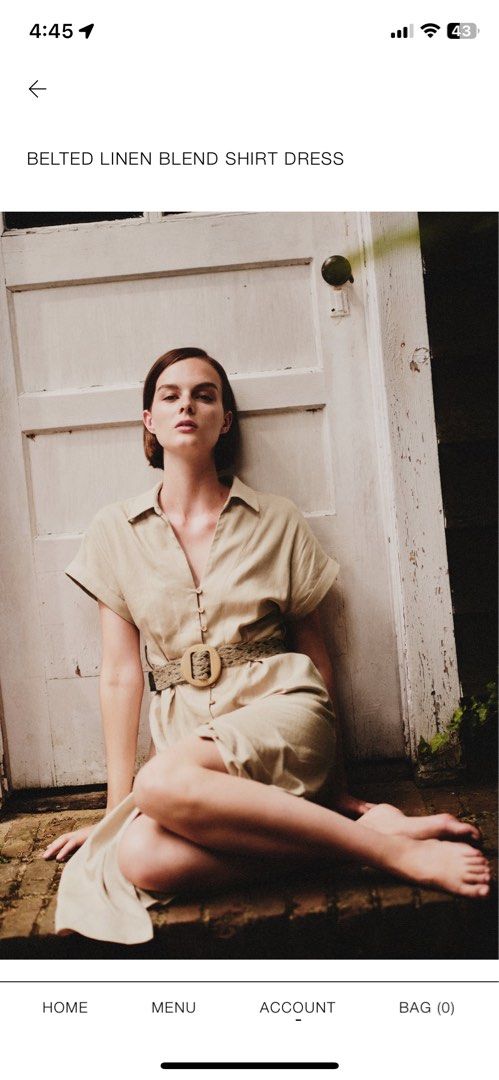 Zara Belted Linen Blend Shirt Dress, Women's Fashion, Dresses & Sets,  Dresses on Carousell