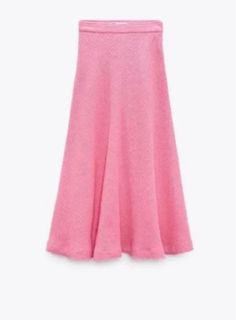 Zara pink tweed skirt