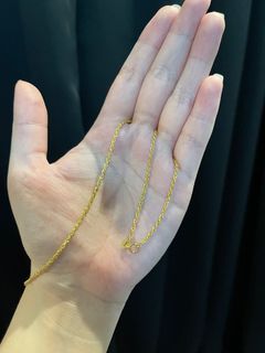 18” Rope Chain 18k Saudi Gold