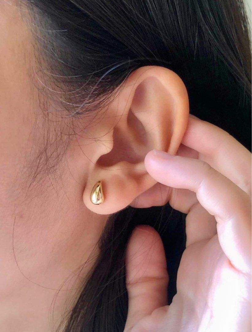 18K Gold Mini teardrop earrings
