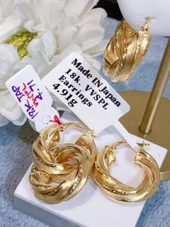 18K Japan Gold Earrings