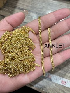 18K Saudi Gold anklet