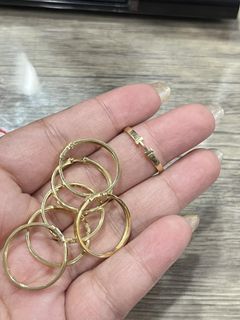 18K Saudi Gold lightweight H ring