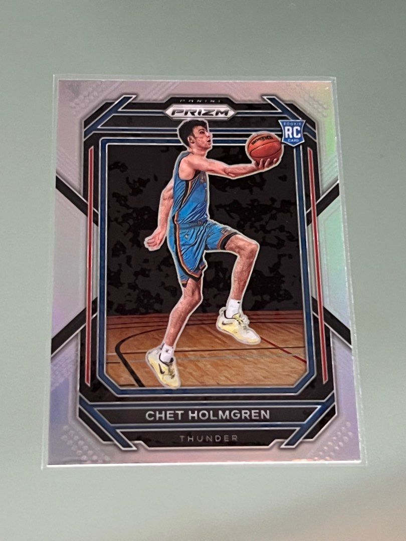 2022-23 Panini Prizm Basketball Chet Holmgren Silver Prizm Rookie 