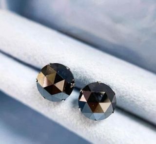 2cts black diamond earrings
