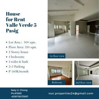 4 BEDROOMS HOUSE FOR RENT VALLE VERDE 5 PASIG